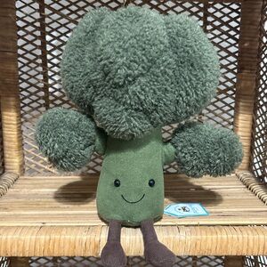 New - Medium Jellycat Green Broccoli Plush